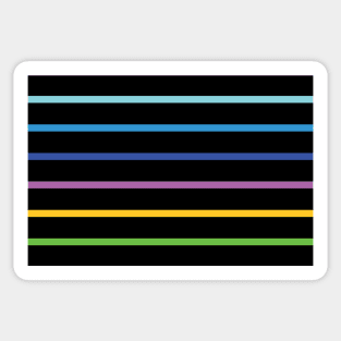 Inverted Rainbow Pride Flag Colors Sticker